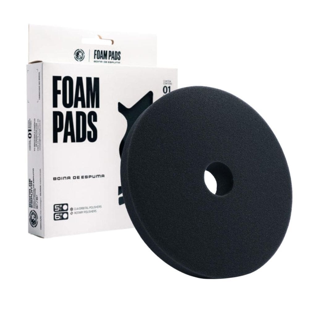 Boina De Espuma Preta Soft Pad Lustro 5 Wolf Pads