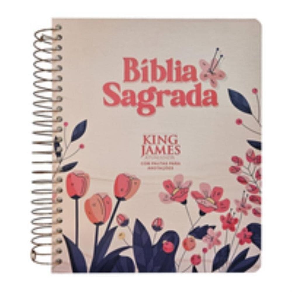Bíblia para anotações - KJA - floral cartoon