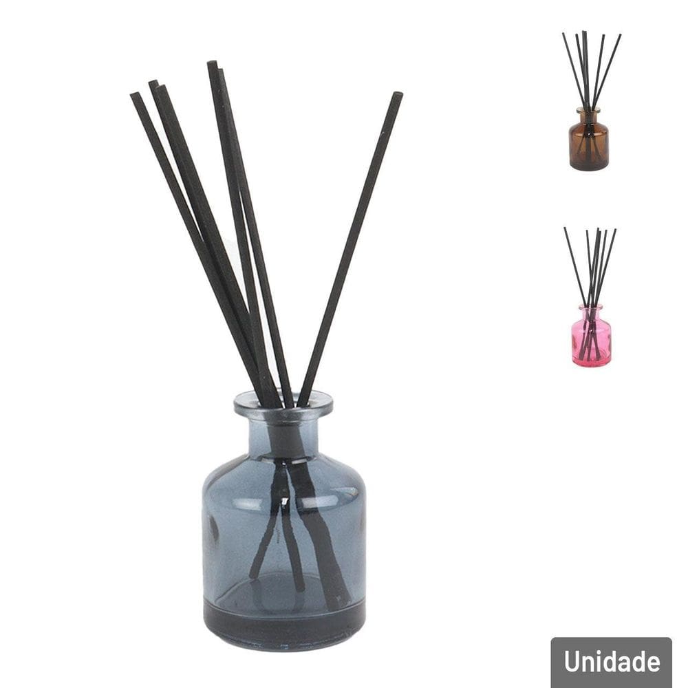 Frasco Para Difusor de Vidro 50ml com Vareta Color - Tudo em Caixa