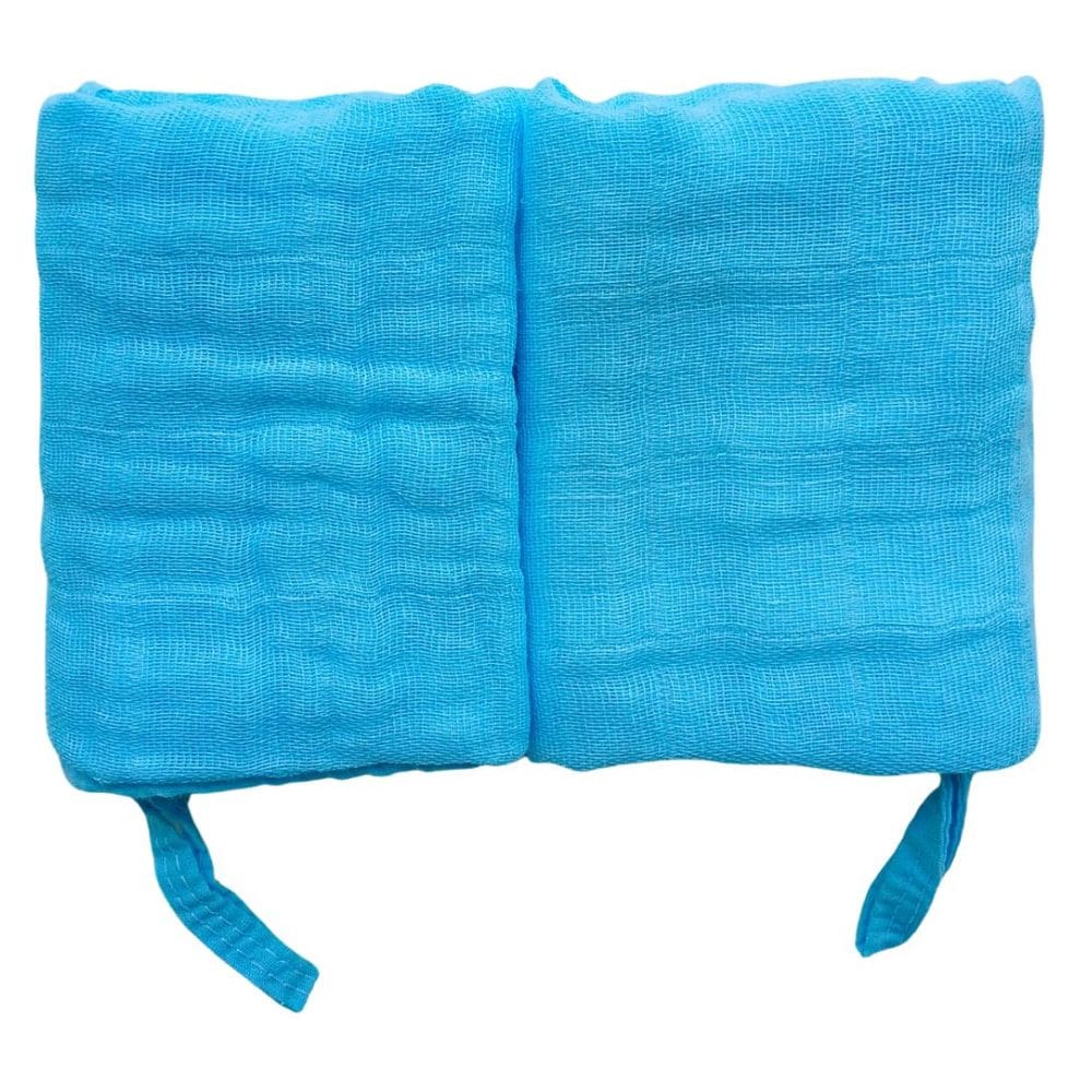Kit 2 Toalhas Pano de Boca Bebe Soft de Algodão  Menino Enxoval Com Prendedor de Chupeta