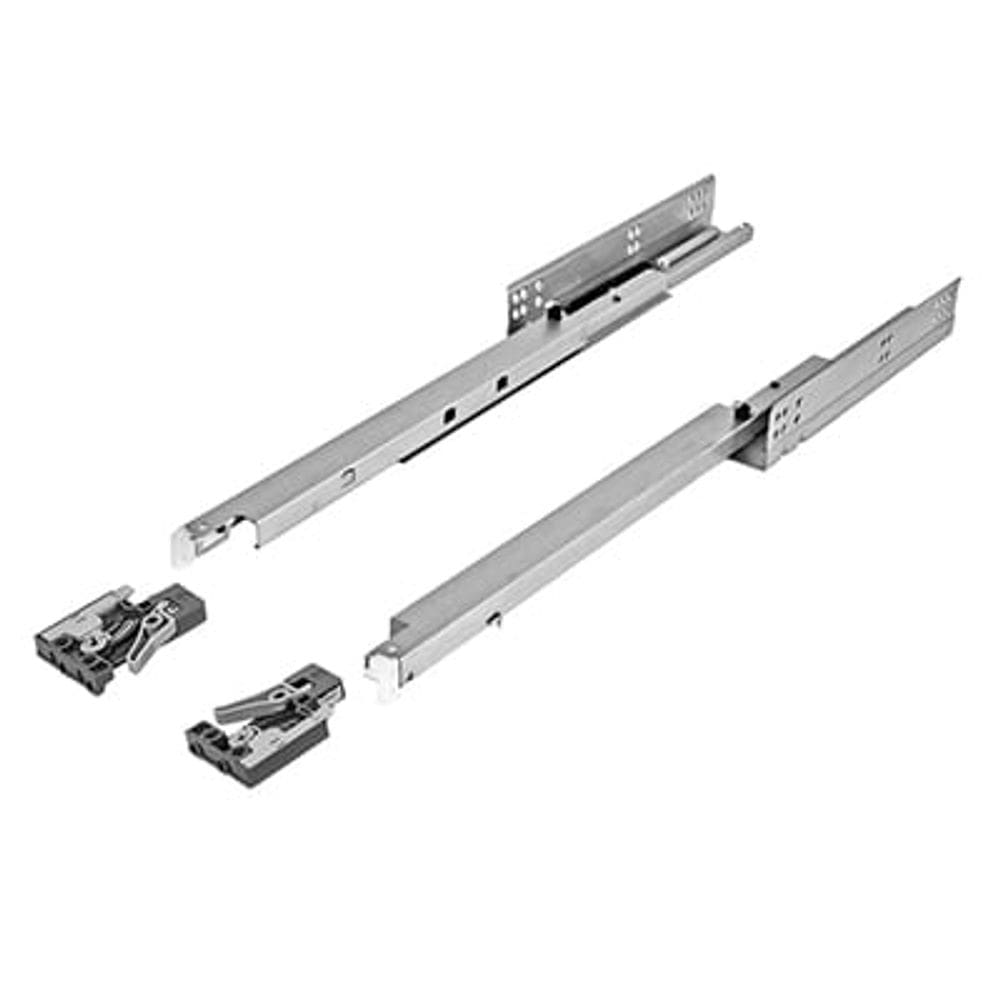 Corrediça Telescópica Oculta Com Amortecedor 45Cm - 35Kg Fgv
