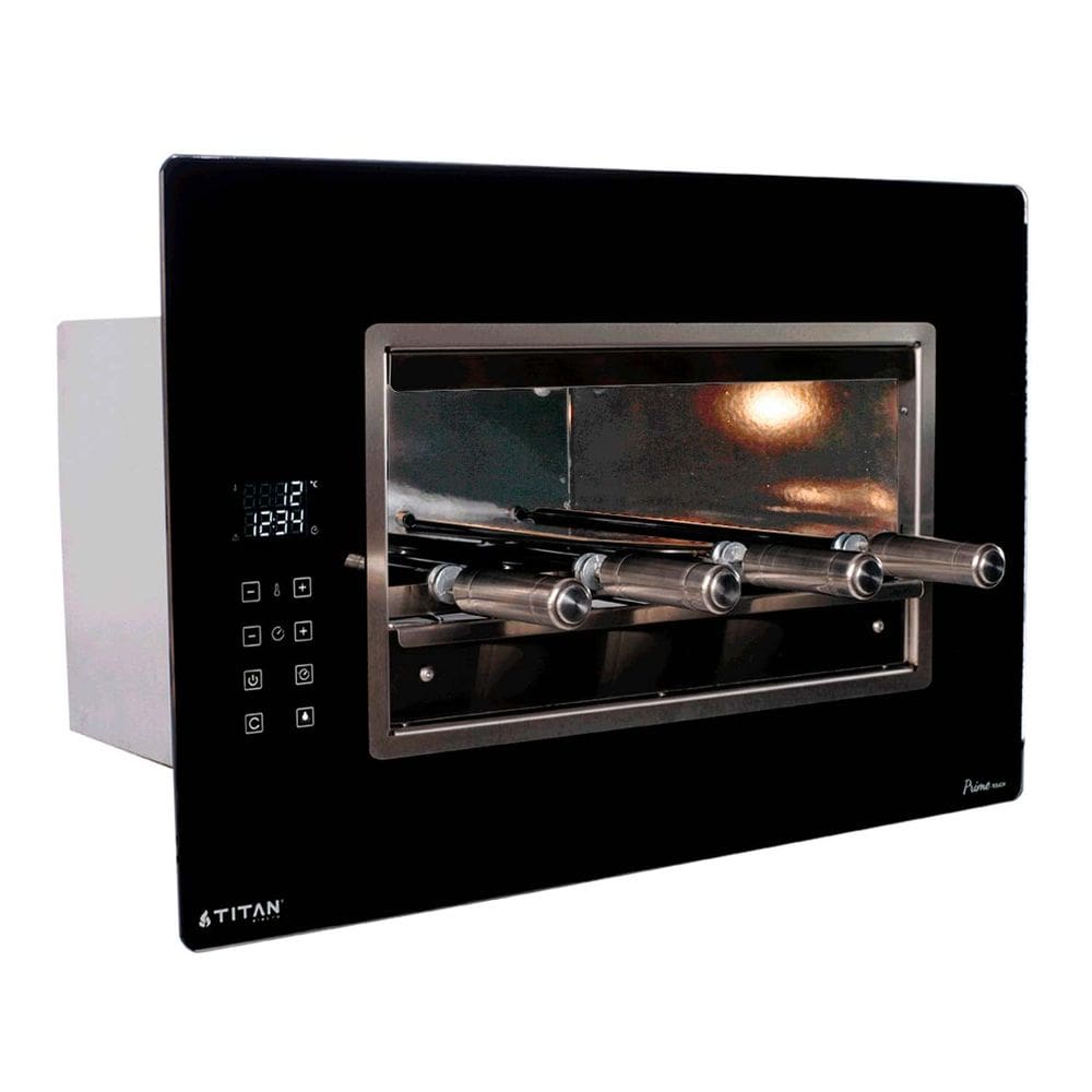 Churrasqueira Elétrica de Embutir 4 Espetos Prime Touch Titan