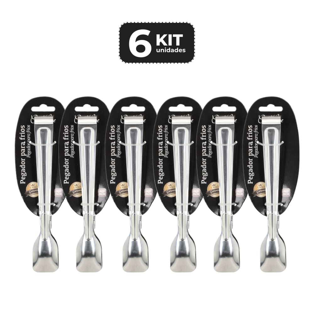 Kit 6 Pegador De Frios Inox 18 Cm