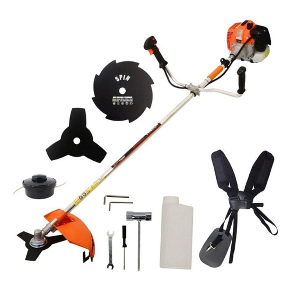 Roçadeira Vulcan Trent Vr520 H 52cc + Fio Nylon, Faca 3 Pontas + Faca 8 Pontas