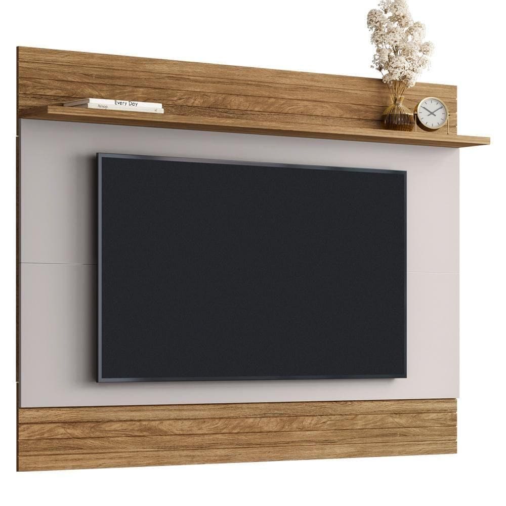 Painel Suspenso TV 75 Polegadas 180 Cm Icarai Bechara Cinamomo Off White