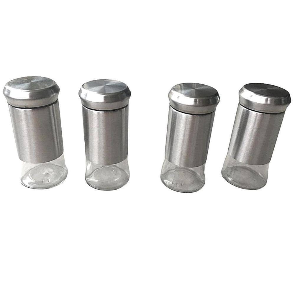 Kit 4 Porta Condimentos Preto 125ml