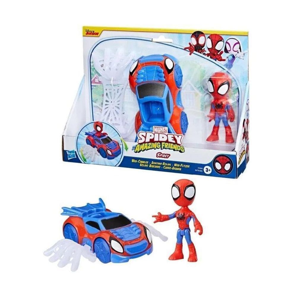 Boneco Homem Aranha Spidey Figura E Carro - Hasbro F7454