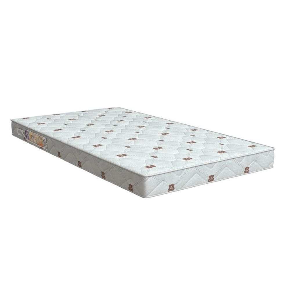 Colchão De Berço Impermeável Orthoflex D18 Branco Baby Flex