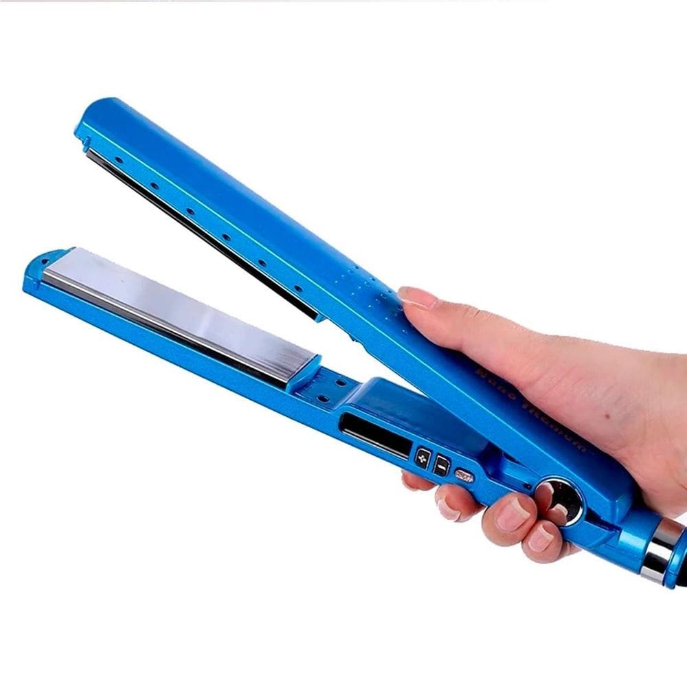 Chapinha Prancha Profissional Alisador Cabelo Azul