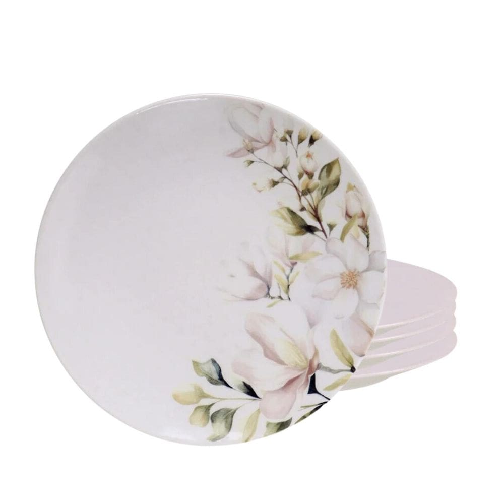 Jogo De Pratos Sobremesa 21Cm Kit 4 Pcs Magnolia Tramontina