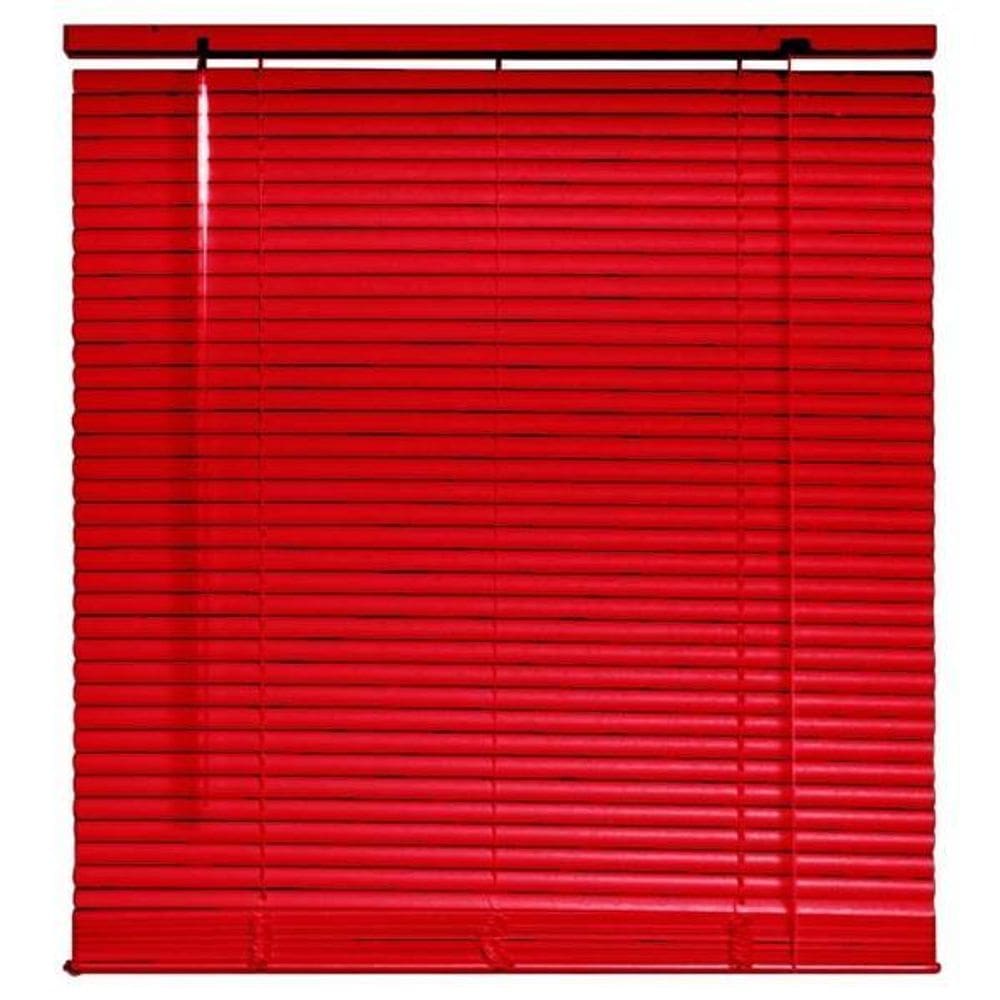 Persiana Horizontal Pvc Vermelha 140 L X 140 A Cortina