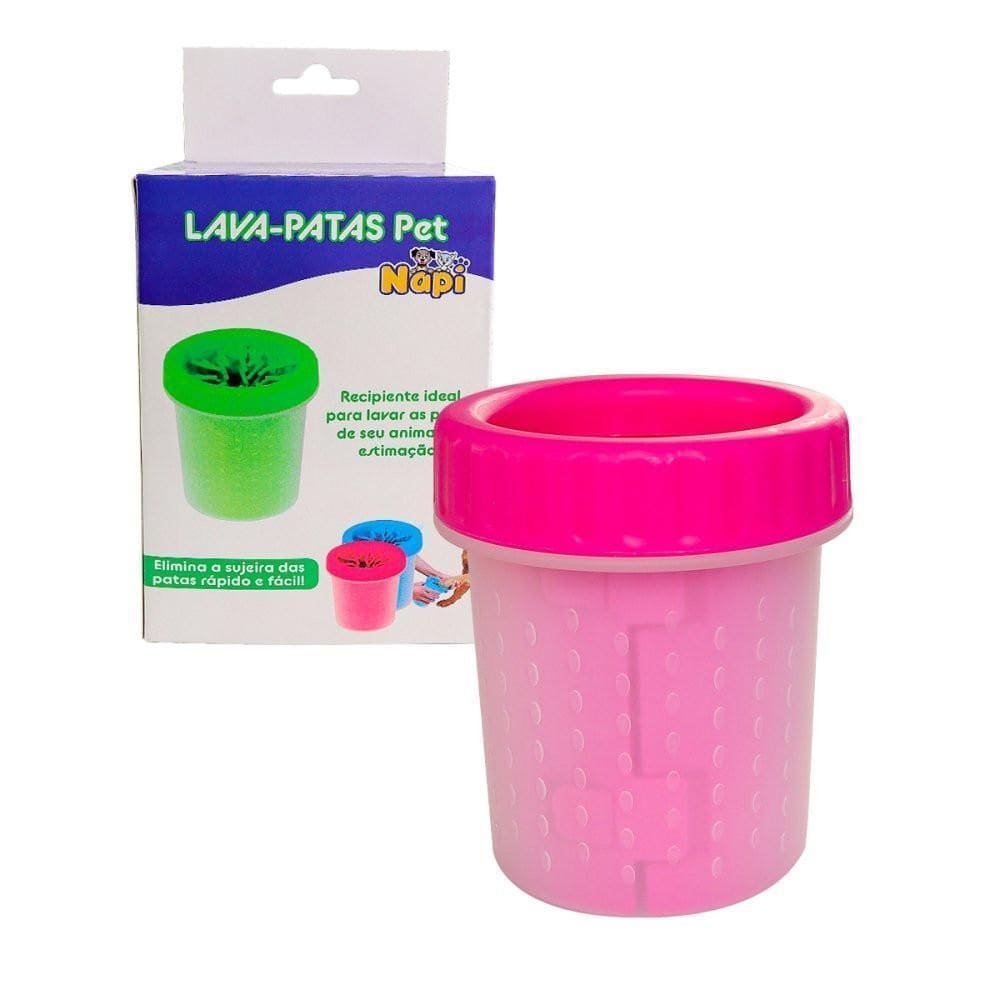 Lava-Patas Para Cachorros Médios - Rosa