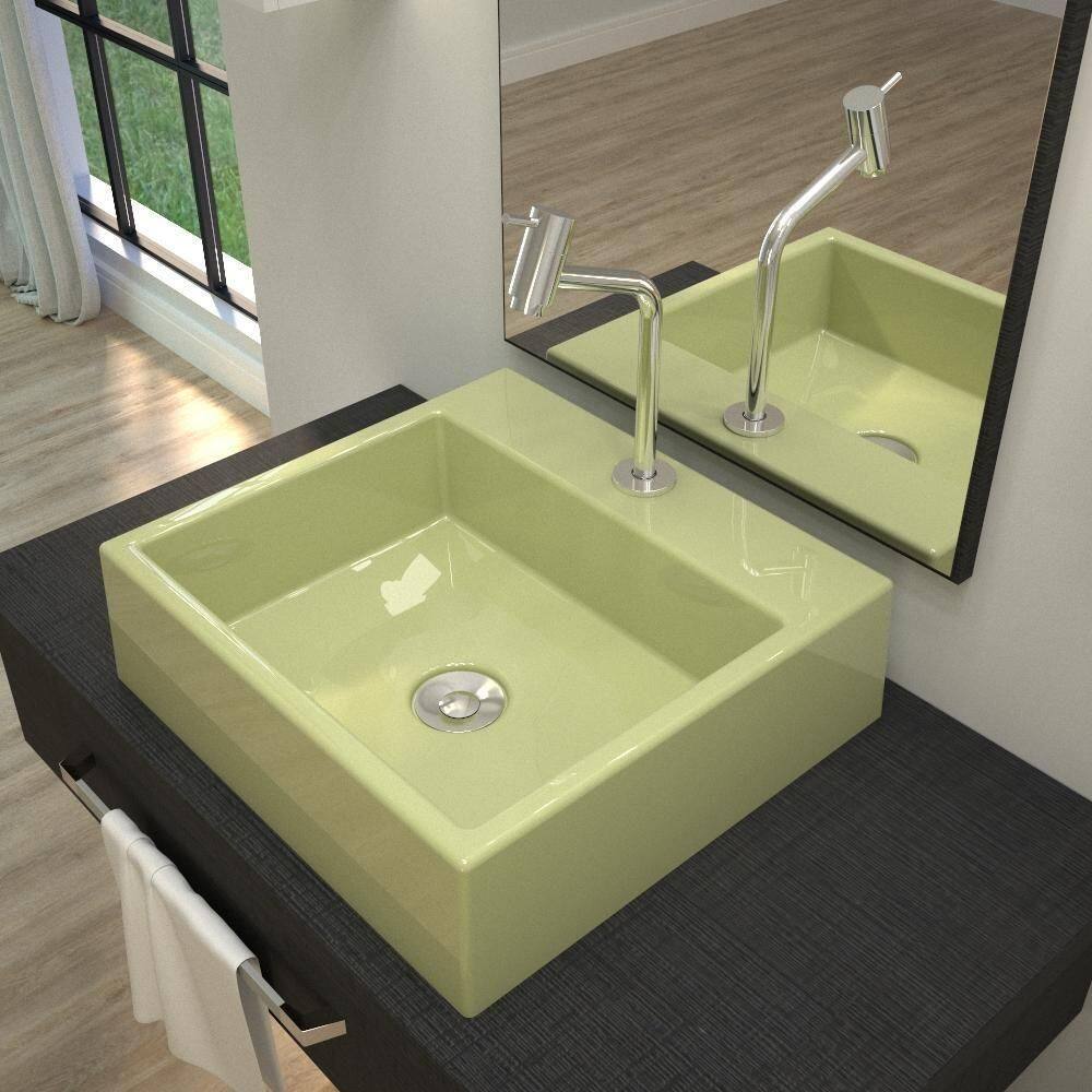 Kit Cuba Q395 Com Torneira Pratika 1060 Metal + Válvula Click 1``b (2,6cm) + Sifão Pvc + Flexível Verde Acqua
