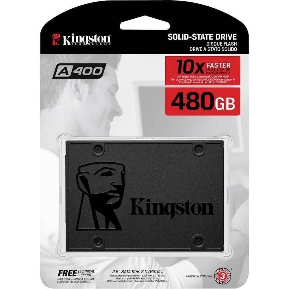 Hd Ssd Interno Kingston Sa400S37/480G - 480Gb