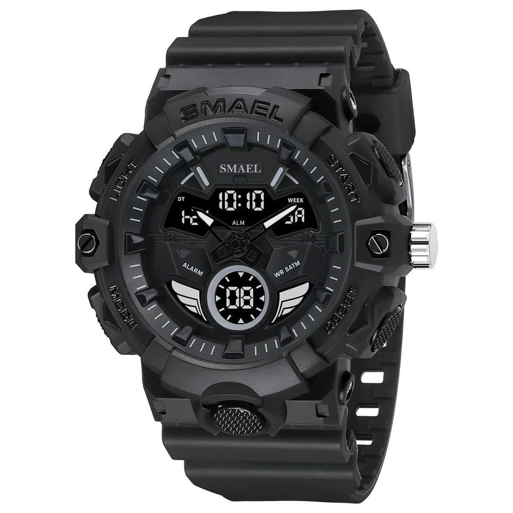 Relógio Masculino Smael Anadigi 8085 Preto