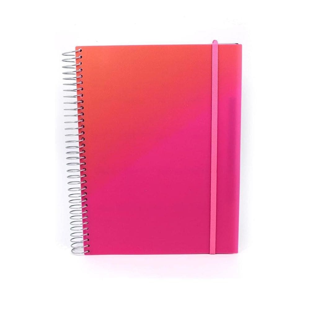 Caderno Escolar Universitario Splash 80 Folhas Rosa
