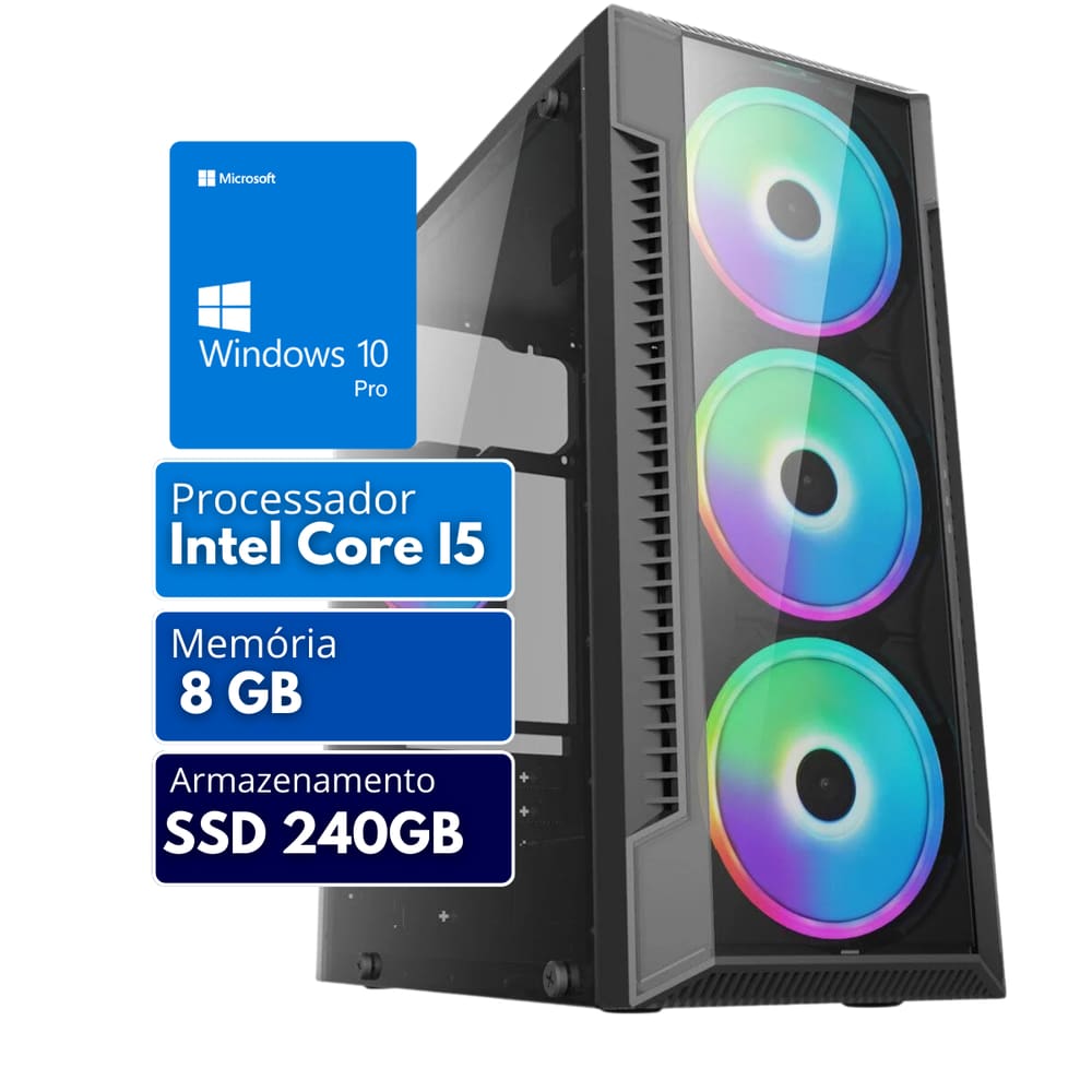Computador Alpha Pc Intel Core I5 8gb Ssd 240 W10