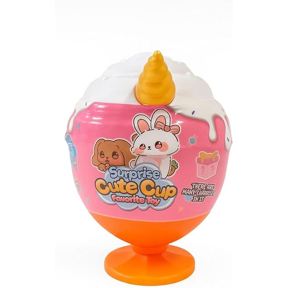Surpresa Cute Cup Brinquedo Infantil com Acessórios Ovo Surpresa em Formato de Sorvete