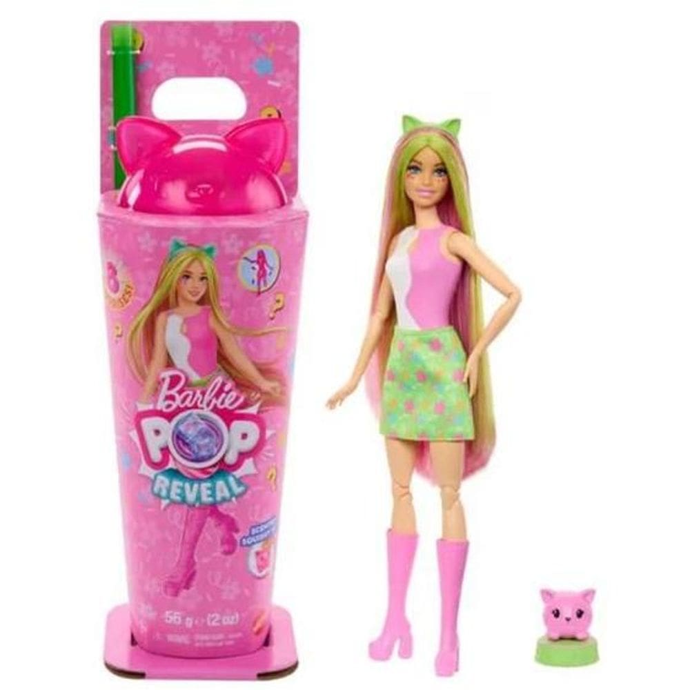 Boneca Barbie Pop Reveal Shakes Gato Mattel Jcn85