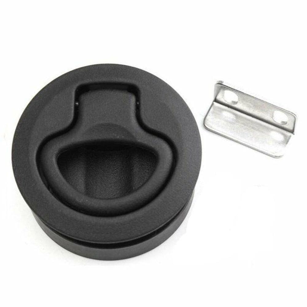 Puxador Redondo Em Nylon Preto 61Mm