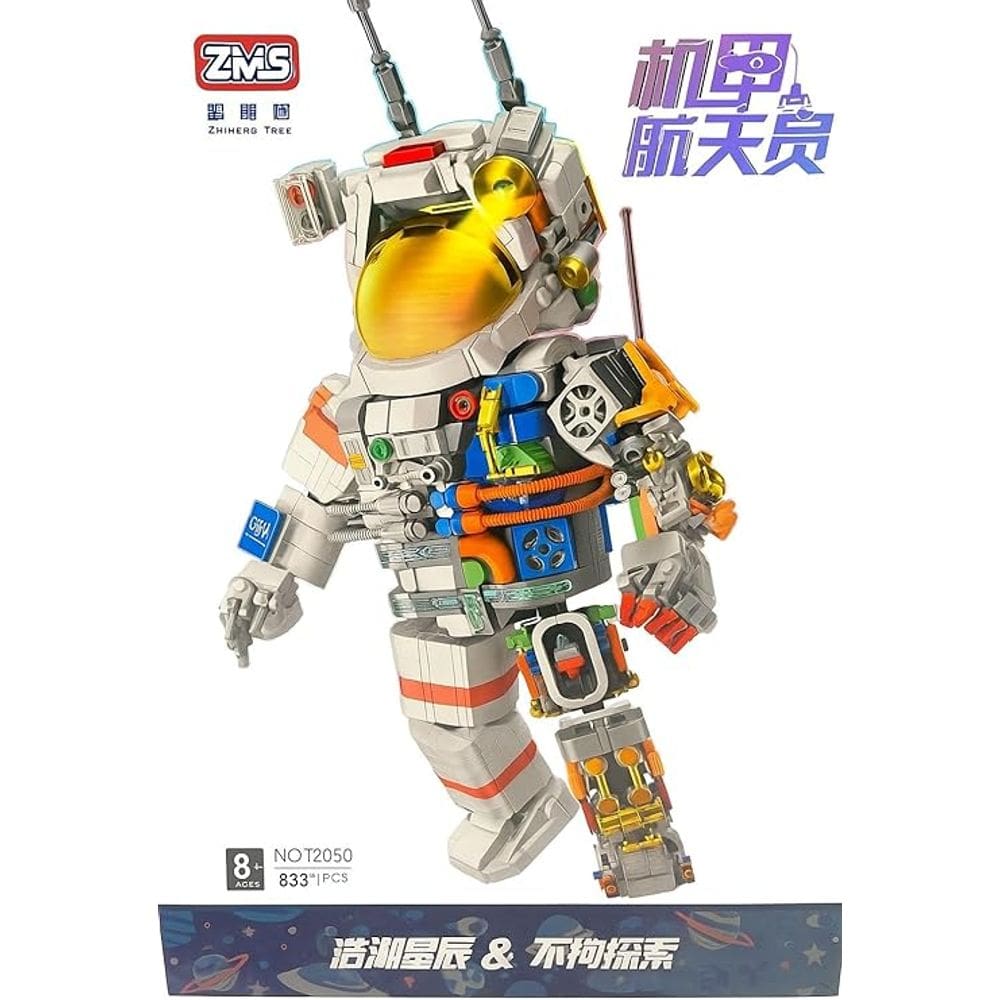 Blocos de Montar Astronauta Mecânico Brinquedo de Blocos de Construção 833 Peças