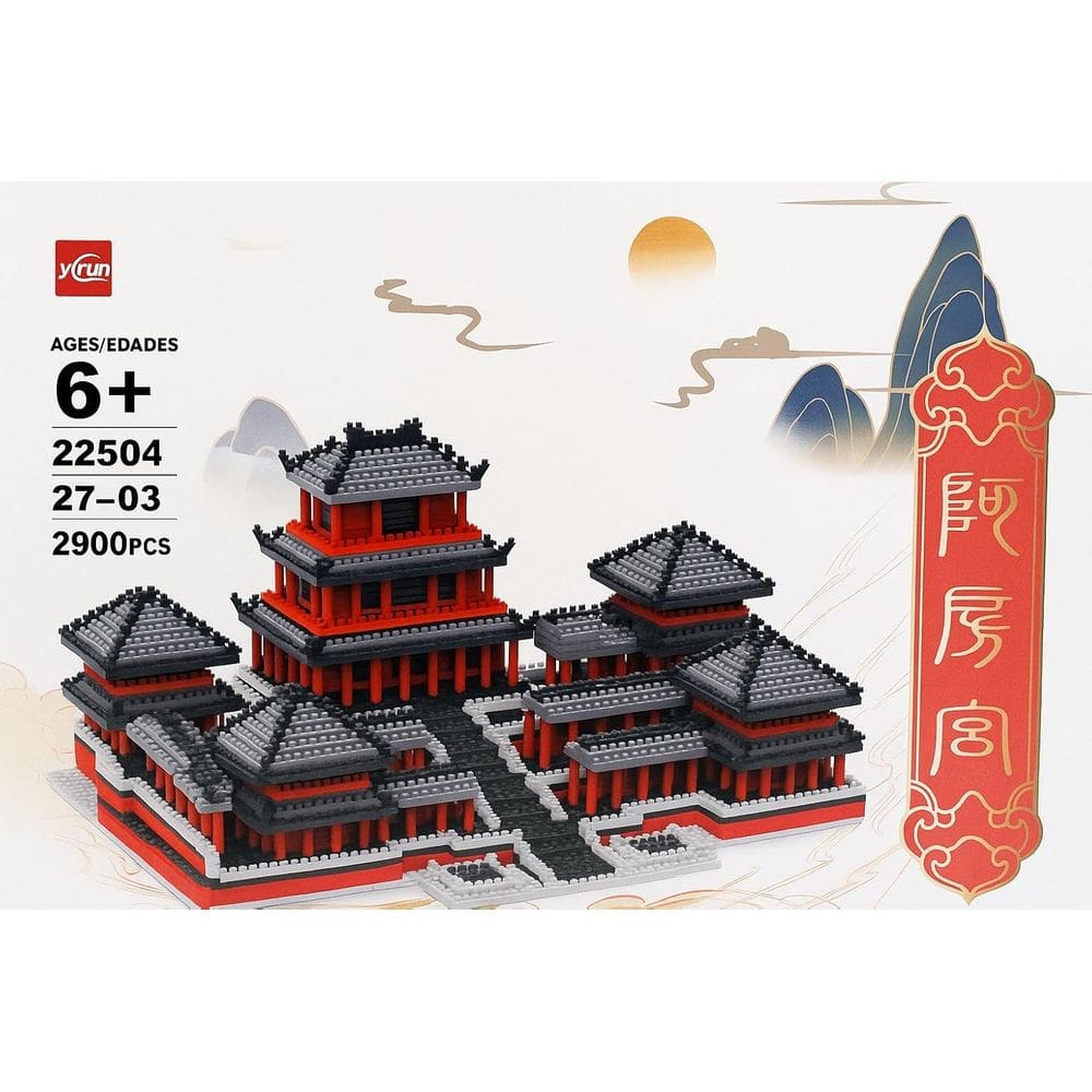 Blocos de Montar Templo Chinês Brinquedo de Blocos de Construção 2900 Peças