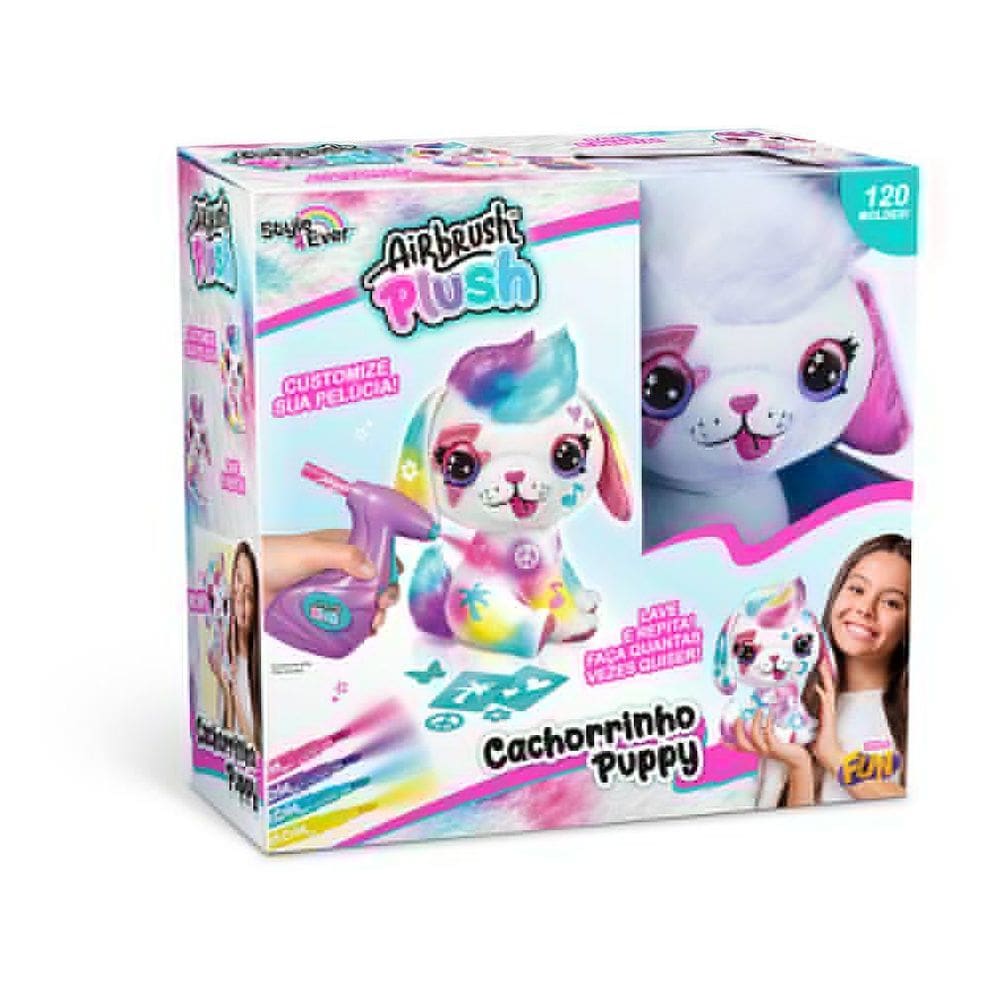 Fun Pelúcia Cachorrinho Puppy Para Pintar Airbrush
