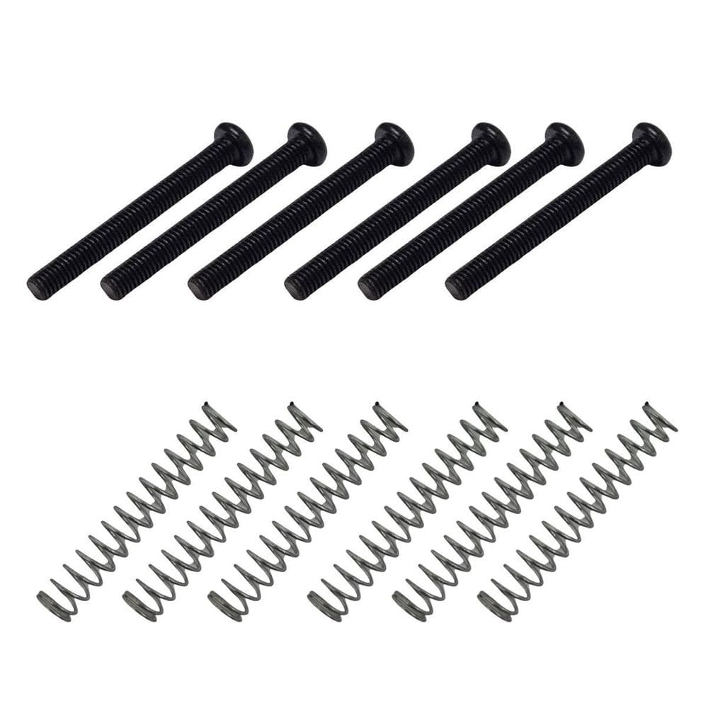 Kit 6 Parafuso Com Mola Captador Humbucker Guitarra Aço Bk