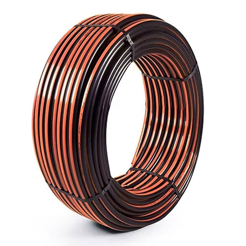 Mangueira Mangueplast para Irrigação Preto com Laranja, 1" x 2,5 mm