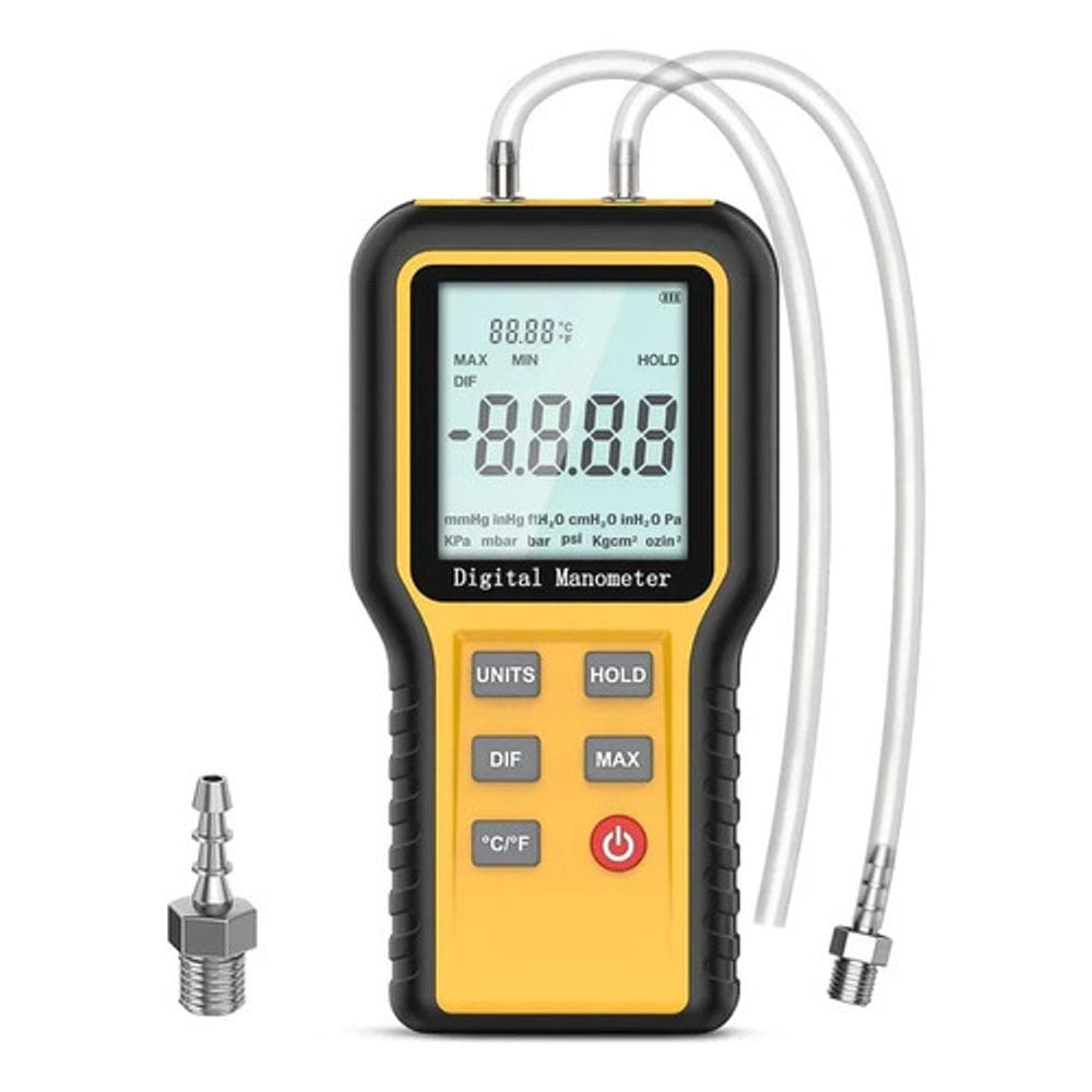 Manômetro diferencial hvac lcd medidor pressão gases 20 kpa