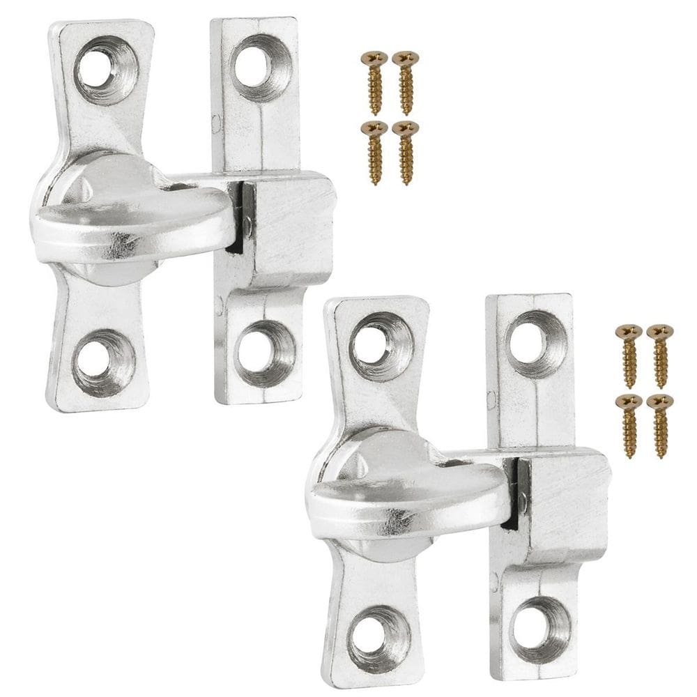 Tranqueta Fecho Trinco Bico Virado Porta Janela Kit 02 Un