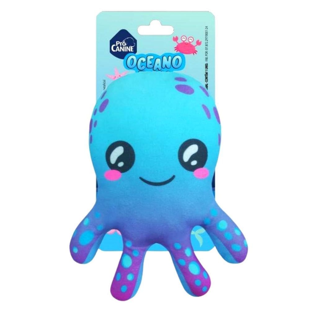 Brinquedo Mordedor Para Pet Cães Cachorro Pelúcia Polvo