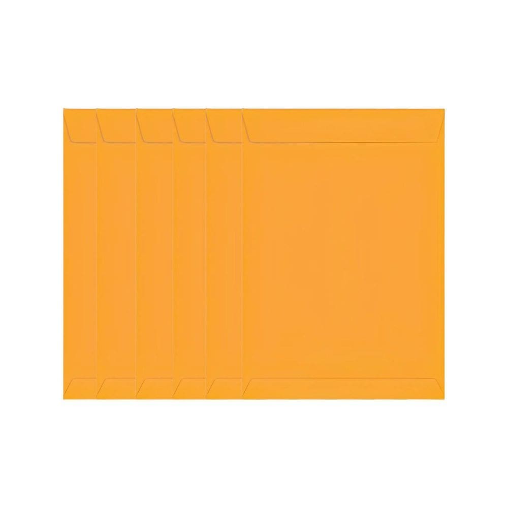 Envelopes 176Mm X 250Mm Meio Ofício A5 125 Unidades Ouro