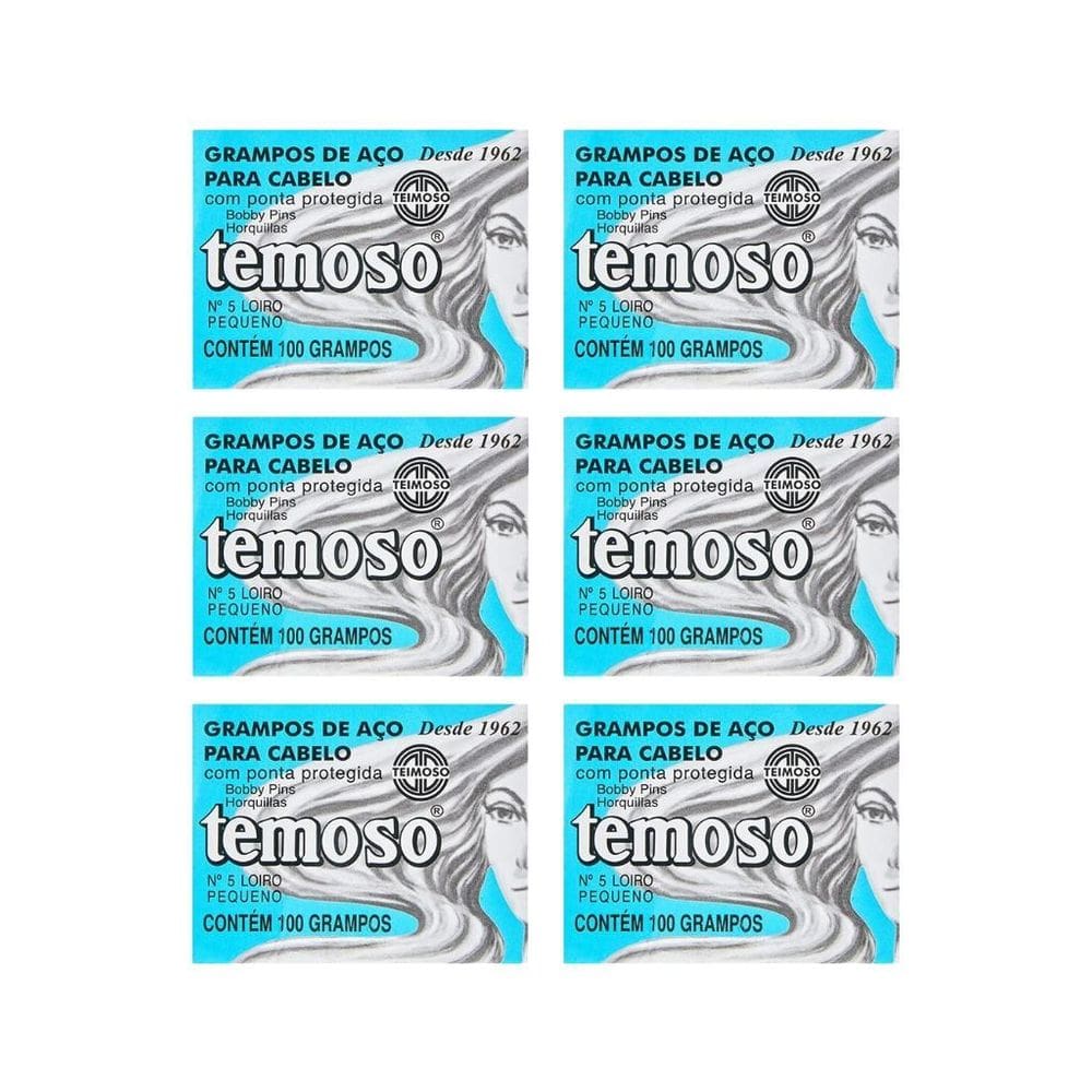 Grampo Teimoso N 5 Com 100Un Louro - Kit Com 6Un