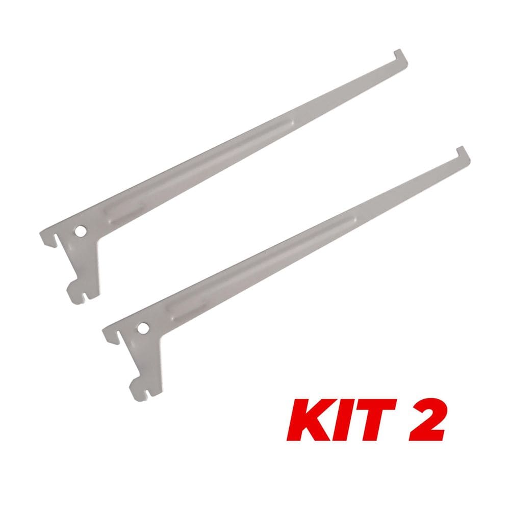 Suporte de Aço 55kg Branco 32cm
