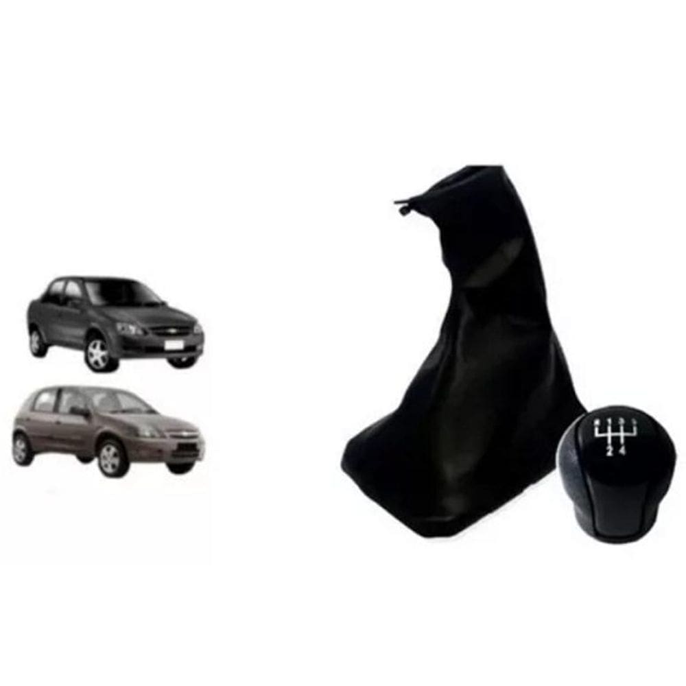 Coifa Bola Manopla Cambio Preta Corsa Classic Celta Prisma