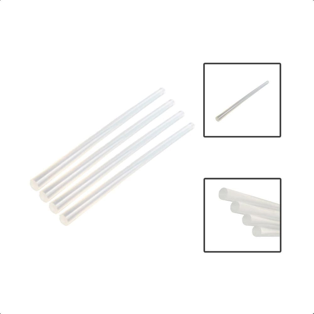 Bastão Cola Quente Hot Melt 4 Tubos 11,2Mmx300Mm 1Cmx30Cm
