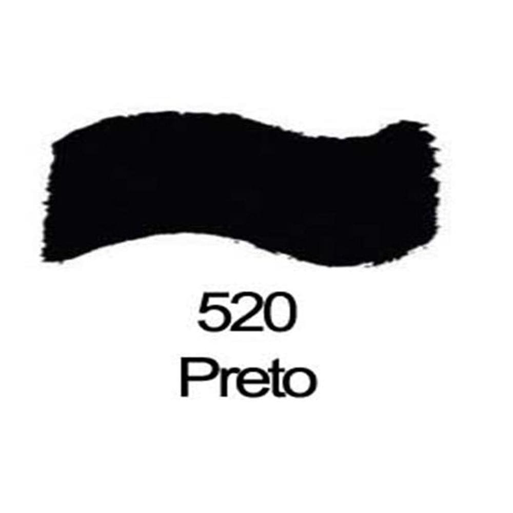 Tinta Acrilica Brilhante 250Ml 520 Preto - 033250520