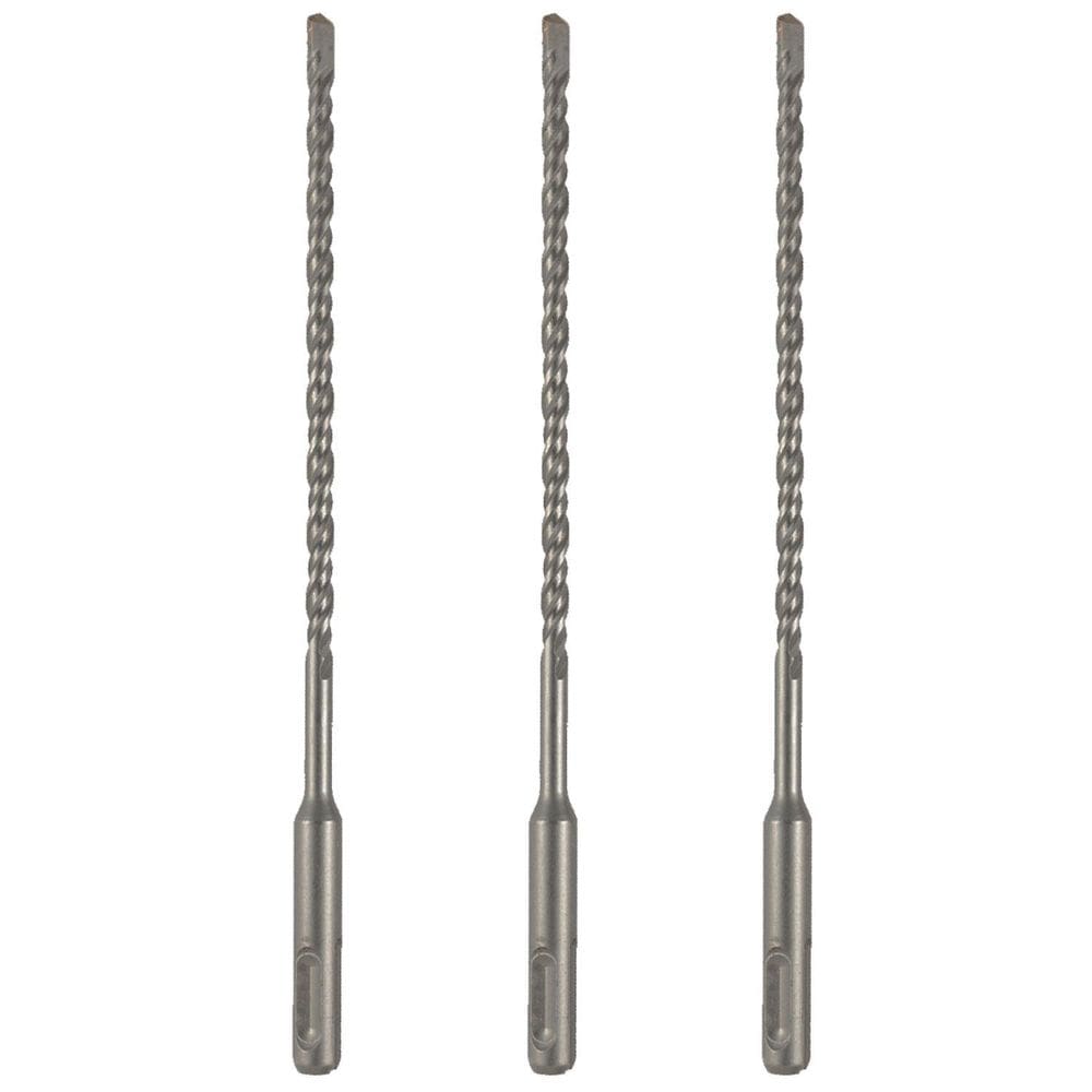Kit 3 Broca Sds 5Mm X160Mm Metal Duro Martelete Profissional