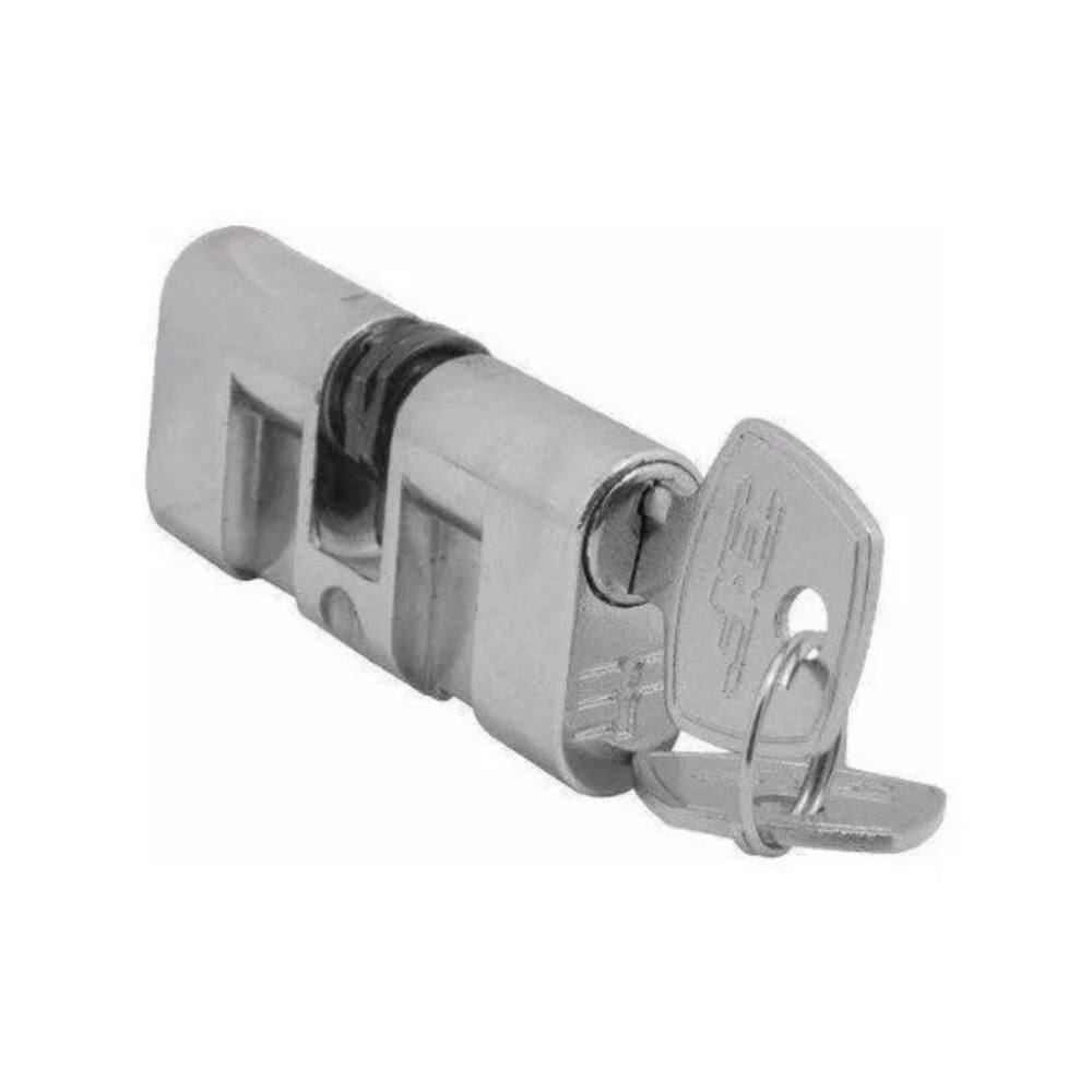 Cilindro Miolo Para Fechadura 3F Reposição Cromado