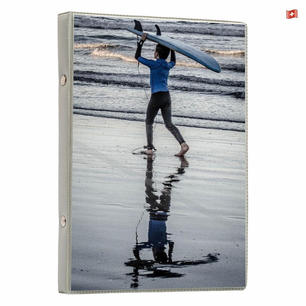 Album De Fotos 15X21/60 Prata-Escovado Lembranças Com Visor