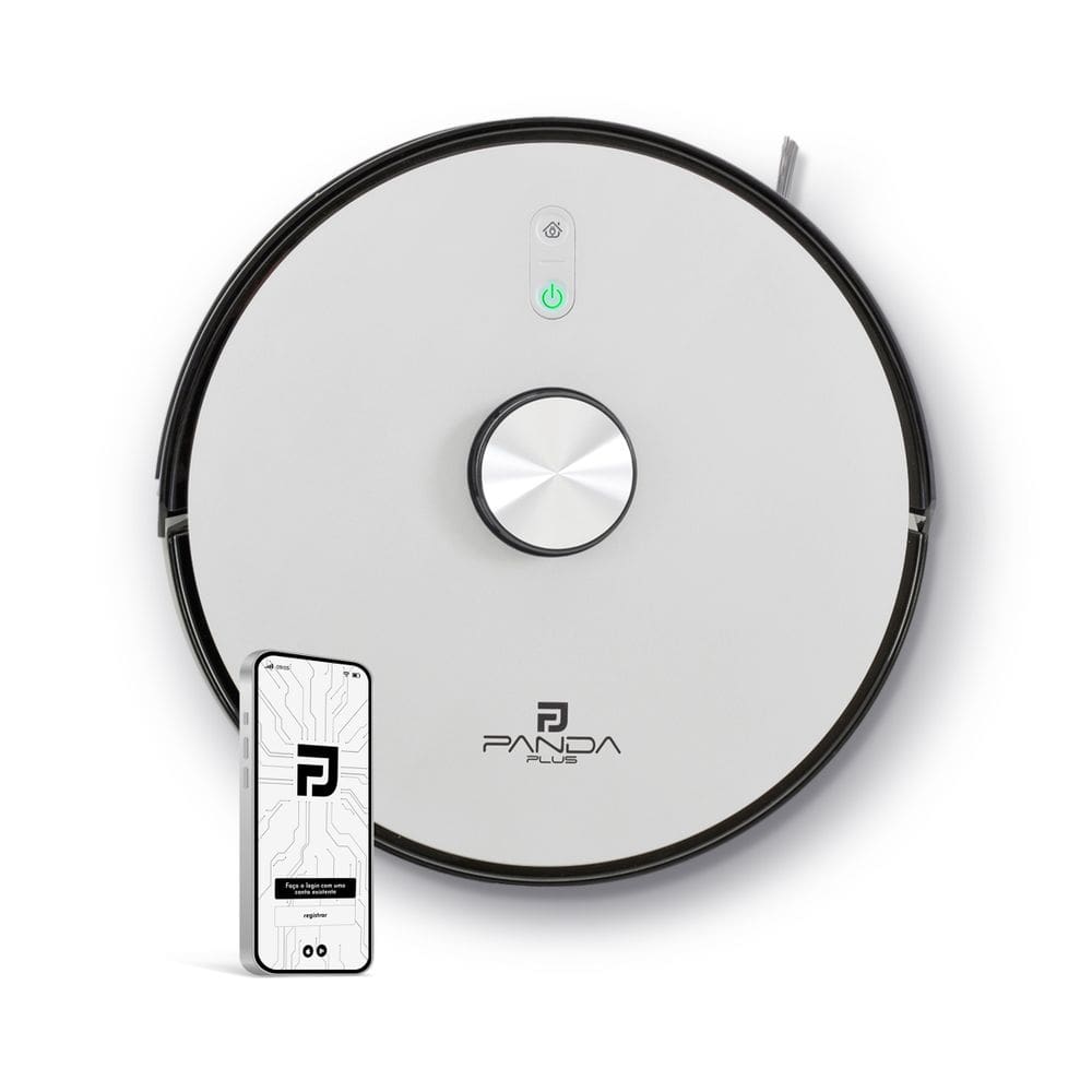 Robô Aspirador de Pó Inteligente AMG-R3 PRO 3 em 1 Varre Aspira e Passa Pano Mapeamento a Laser LDS Bivolt