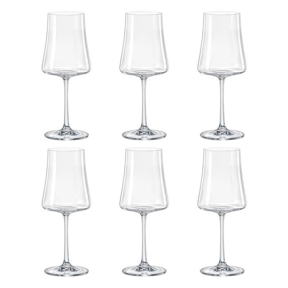 Jogo 12 Taças Cristal Vinho Branco 360 Ml Linha Xtra Bohemia