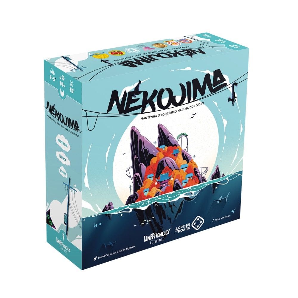 Nekojima Jogo de Tabuleiro Abstrato Across The Board
