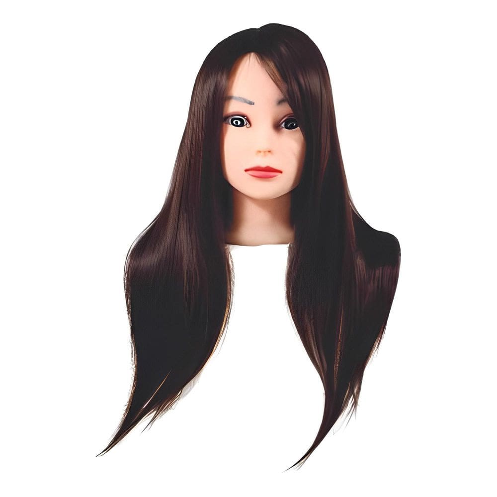 Cabeça Manequim Feminino 55cm Cabelo Sintético Sn06