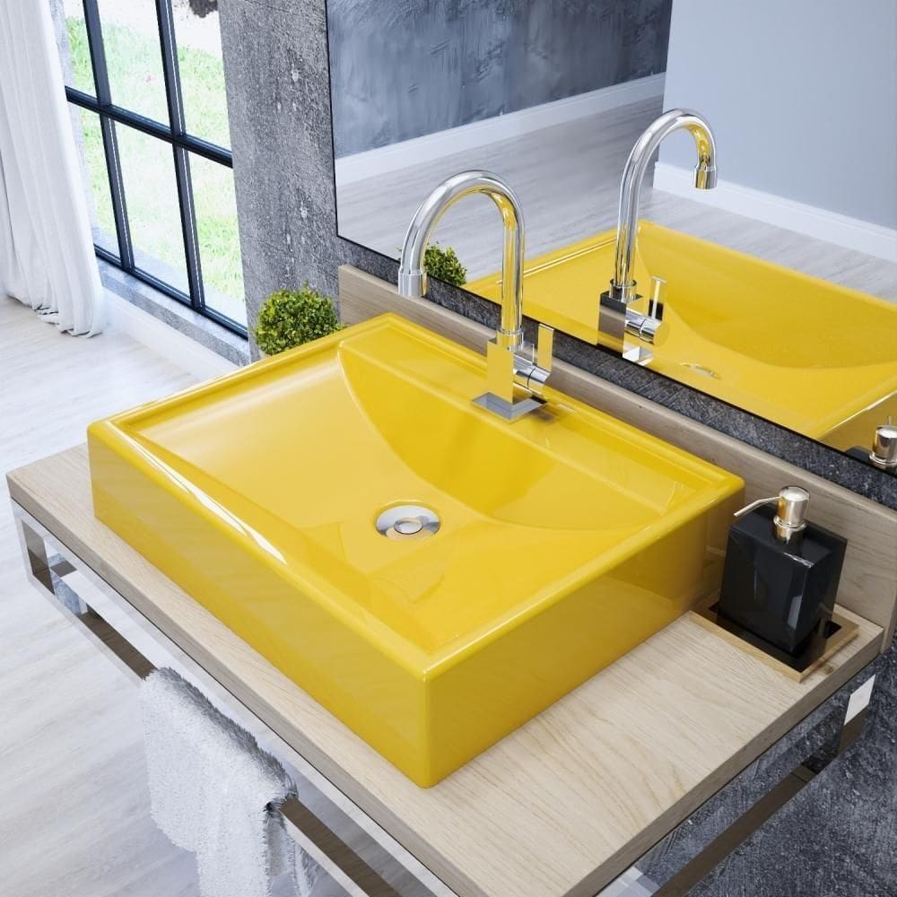 Kit Cuba Rt49 Com Válvula Click 1``b (2,6cm) + Sifão Pvc + Flexível Amarelo