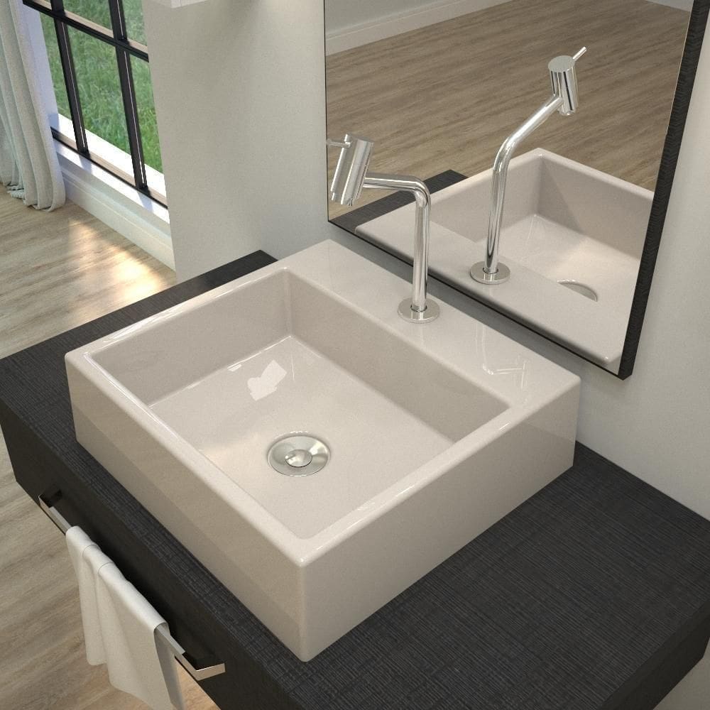 Kit Cuba Q395 Com Torneira Pratika 1060 Metal + Válvula Click 1``b (2,6cm) + Sifão Pvc + Flexível Bege