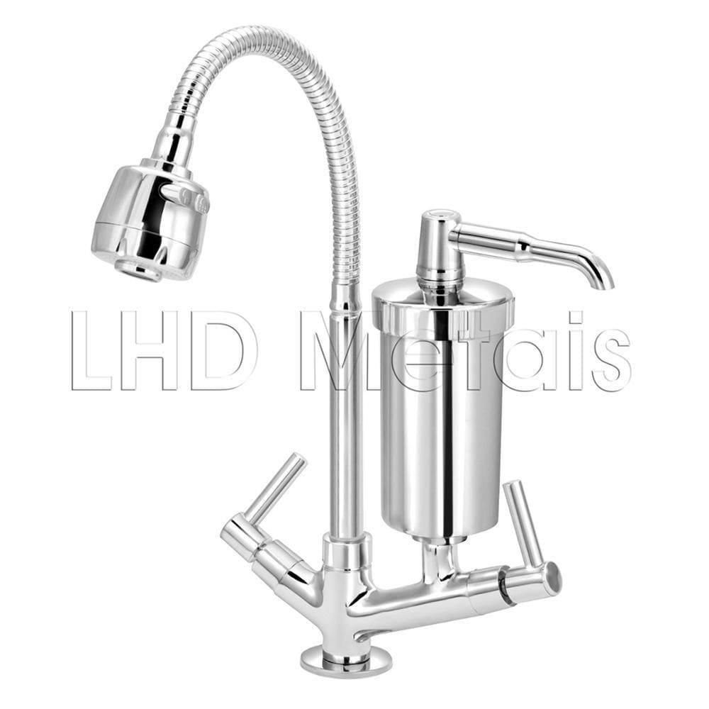 Torneira Cozinha Filtro Gourmet Saúde Metal 28cm