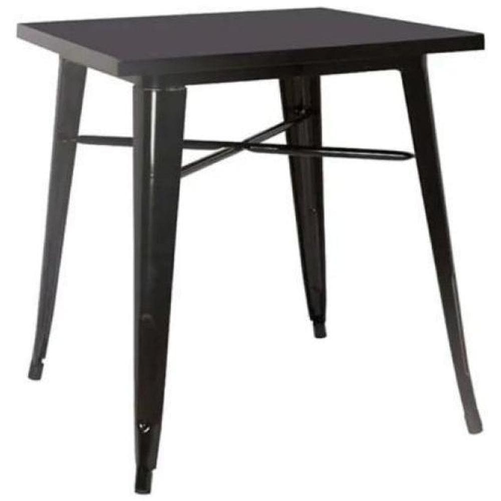 Mesa Bar Quadrada Tolix Iron Preto 80X80