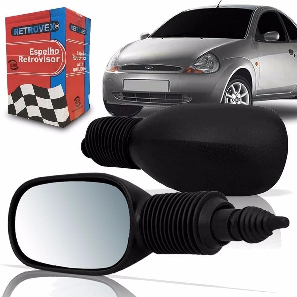 Retrovisor Ka Ford 1997 A 2005 Regulagem Manual Retrovex